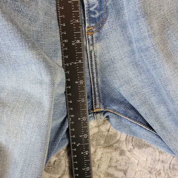 Gap Jeans Mens 34X32 Blue Skinny Denim Pants Mid Rise Light Wash Adult Casual - Picture 15 of 16